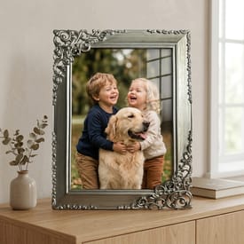 Rustic Steel Lace Frame