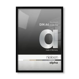 Nielsen Alpha Aluminium Picture Frame - Jet-Polished Black