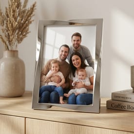 Polished Silver Twist Frame