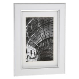 White and Silver Photo Frame