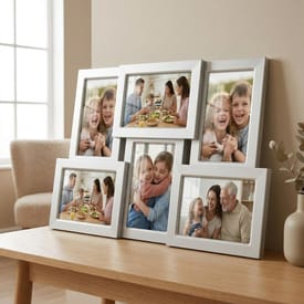 Satin Silver Collage Frame