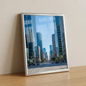 Polished Silver Aluminium Photo Frame