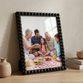 Wiltshire Beaded Photo Frame Black