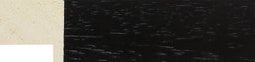 Black Wood Grain Flat Frame moulding: close-up of the finish and side profile