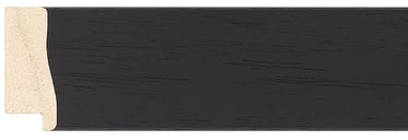 Black Reverse Frame moulding: close-up of the finish and side profile