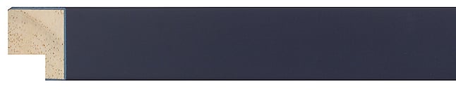 Navy Paint Flat Frame moulding: close-up of the finish and side profile