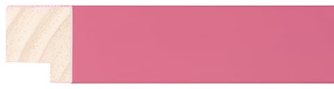 Pink Paint Flat Frame moulding: close-up of the finish and side profile