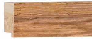 Antique Pine Flat Frame moulding: close-up of the finish and side profile
