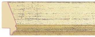 Gold Reverse Frame moulding: close-up of the finish and side profile
