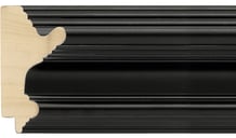 Black Spoon Frame moulding: close-up of the finish and side profile