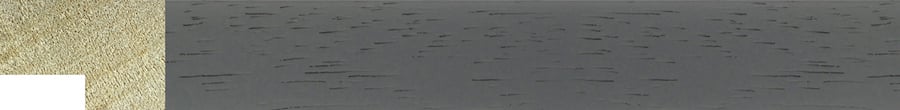 Dark Grey Flat Frame moulding: close-up of the finish and side profile