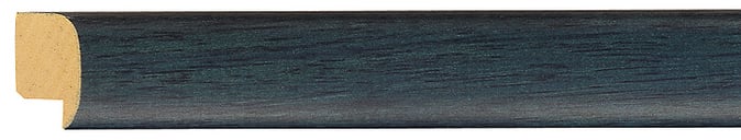 Aqua Blue Stain Cushion Frame moulding: close-up of the finish and side profile