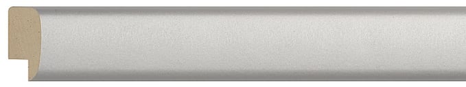 Silver Cushion Frame moulding: close-up of the finish and side profile