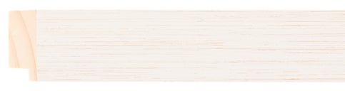 Ivory Driftwood Flat Frame moulding: close-up of the finish and side profile