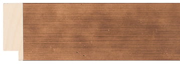Bronze Flat Frame moulding: close-up of the finish and side profile