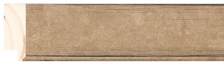 Bronze Flat Frame moulding: close-up of the finish and side profile