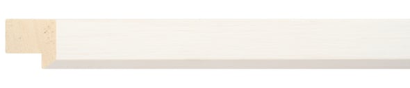 Cream Flat Frame moulding: close-up of the finish and side profile