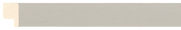 Grey Flat Frame moulding: close-up of the finish and side profile