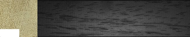 Black Flat Frame moulding: close-up of the finish and side profile