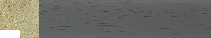 Dark Grey Flat Frame moulding: close-up of the finish and side profile