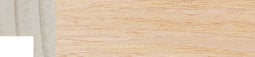 Light Oak Veneer Flat Frame moulding: close-up of the finish and side profile