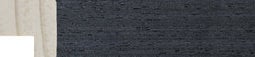 Black Wood Grain Flat Frame moulding: close-up of the finish and side profile