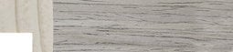 Grey Wood Grain Flat Frame moulding: close-up of the finish and side profile