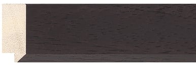 Brown Flat Frame moulding: close-up of the finish and side profile
