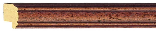 Brown Cushion Frame moulding: close-up of the finish and side profile