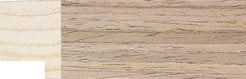 Light Walnut Flat Frame moulding: close-up of the finish and side profile