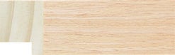 Light Oak Veneer Flat Frame moulding: close-up of the finish and side profile