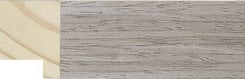 Grey Flat Frame moulding: close-up of the finish and side profile