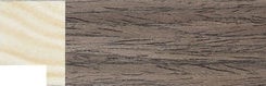 Dark Walnut Flat Frame moulding: close-up of the finish and side profile