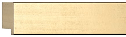 Gold Face, Black Sides Flat Frame moulding: close-up of the finish and side profile