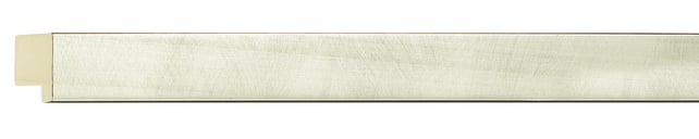 Champagne Flat Frame moulding: close-up of the finish and side profile
