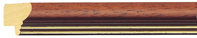 Brown Spoon Frame moulding: close-up of the finish and side profile