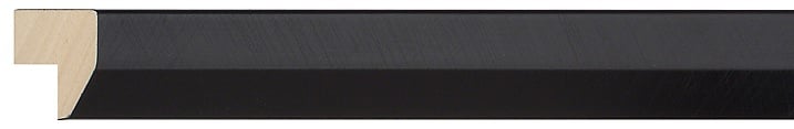 Black Angle Frame moulding: close-up of the finish and side profile