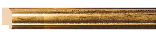 Gold Cushion Frame moulding: close-up of the finish and side profile