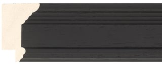 Black Spoon Frame moulding: close-up of the finish and side profile