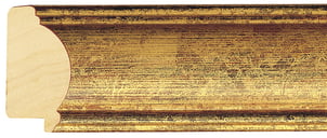 Gold Dome Frame moulding: close-up of the finish and side profile