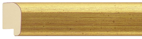 Gold Cushion Frame moulding: close-up of the finish and side profile