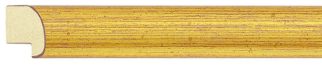 Gold Cushion Frame moulding: close-up of the finish and side profile