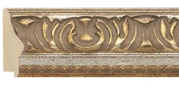 Silver / Gold Reverse Frame moulding: close-up of the finish and side profile