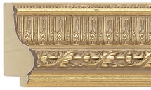 Gold Reverse Frame moulding: close-up of the finish and side profile