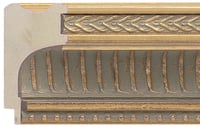 Gold Spoon Frame moulding: close-up of the finish and side profile