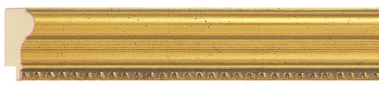 Gold Spoon Frame moulding: close-up of the finish and side profile