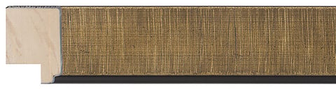 Bronze Flat Frame moulding: close-up of the finish and side profile