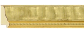 Gold Reverse Frame moulding: close-up of the finish and side profile