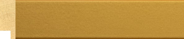 Gold Flat Frame moulding: close-up of the finish and side profile