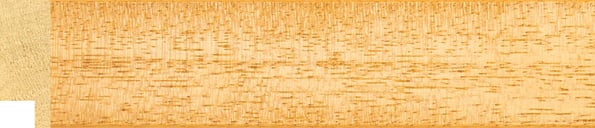 Oak Effect Flat Frame moulding: close-up of the finish and side profile